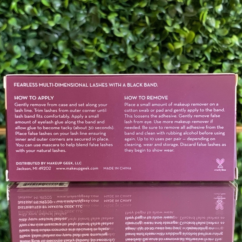 Makeup Geek Fearless Lashes | NEW | MG Full False Lashes - Picture 9 of 11